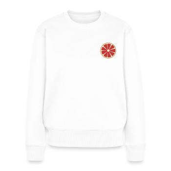 Fruit Lover - Frauen Premium Bio Pullover - Weiß - Vorne - Julia (174cm)