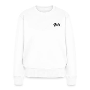 Der Herr Der Ringe Mittelerde Brustlogo - Frauen Premium Bio Pullover - Weiß - Vorne - Julia (174cm)