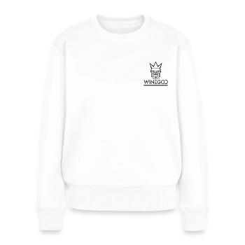 Winegod - Frauen Premium Bio Pullover - Weiß - Vorne - Julia (174cm)