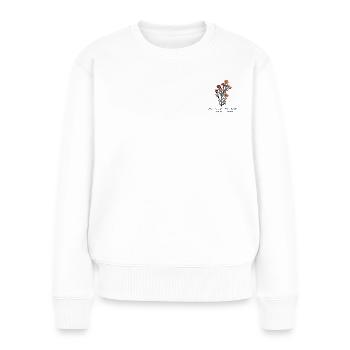 Nehemia 810 - Frauen Premium Bio Pullover - Weiß - Vorne - Julia (174cm)