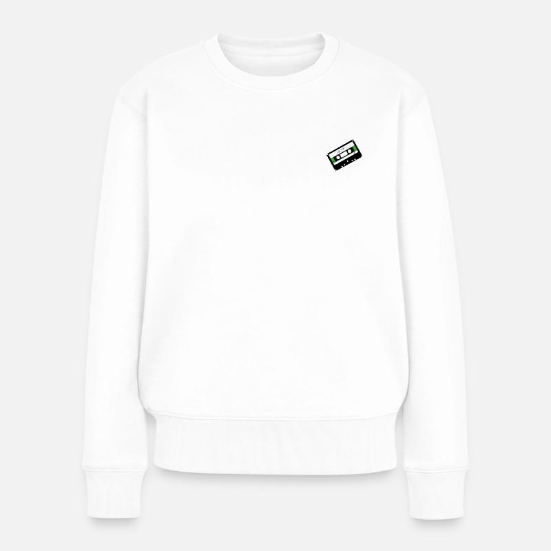 Cassette - Pull Premium bio Femme - blanc