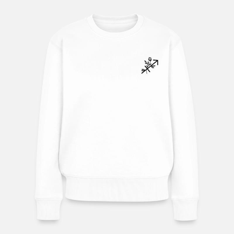 Sternzeichen Schütze - Frauen Premium Bio Pullover - Weiß