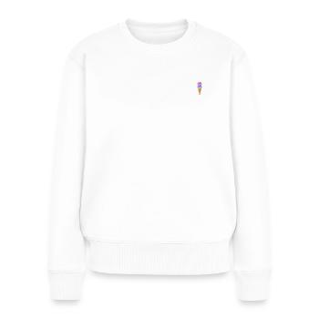 Cornet de crème glacée 10 - Pull Premium bio Femme - blanc - Devant - Julia (174cm)
