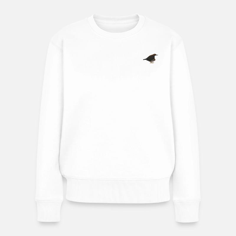 Wasseramsel - Frauen Premium Bio Pullover - Weiß