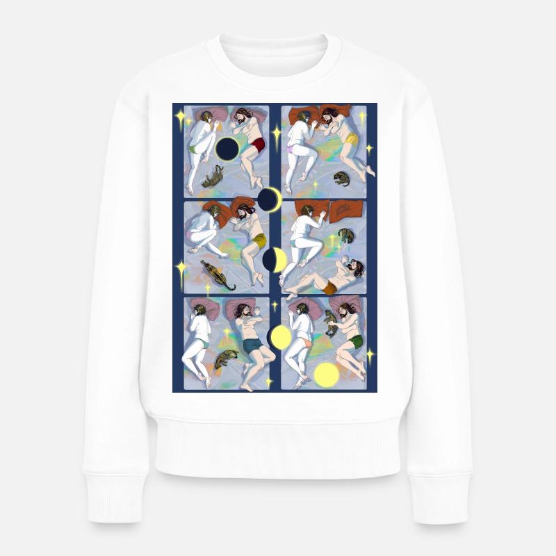 Nuit Nuit Tigre - Pull Premium bio Femme - blanc
