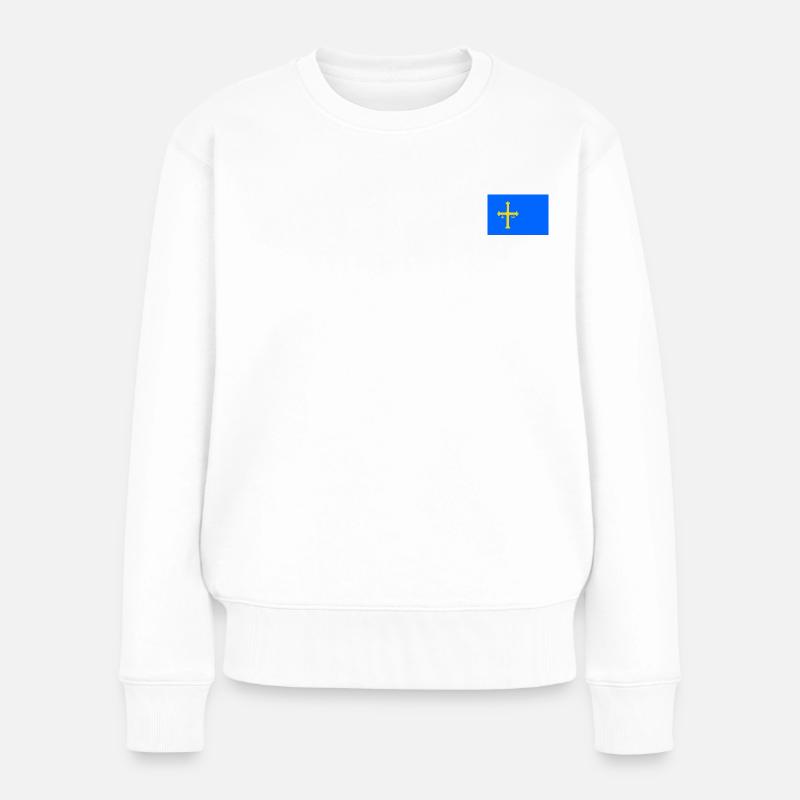 Asturien - Frauen Premium Bio Pullover - Weiß