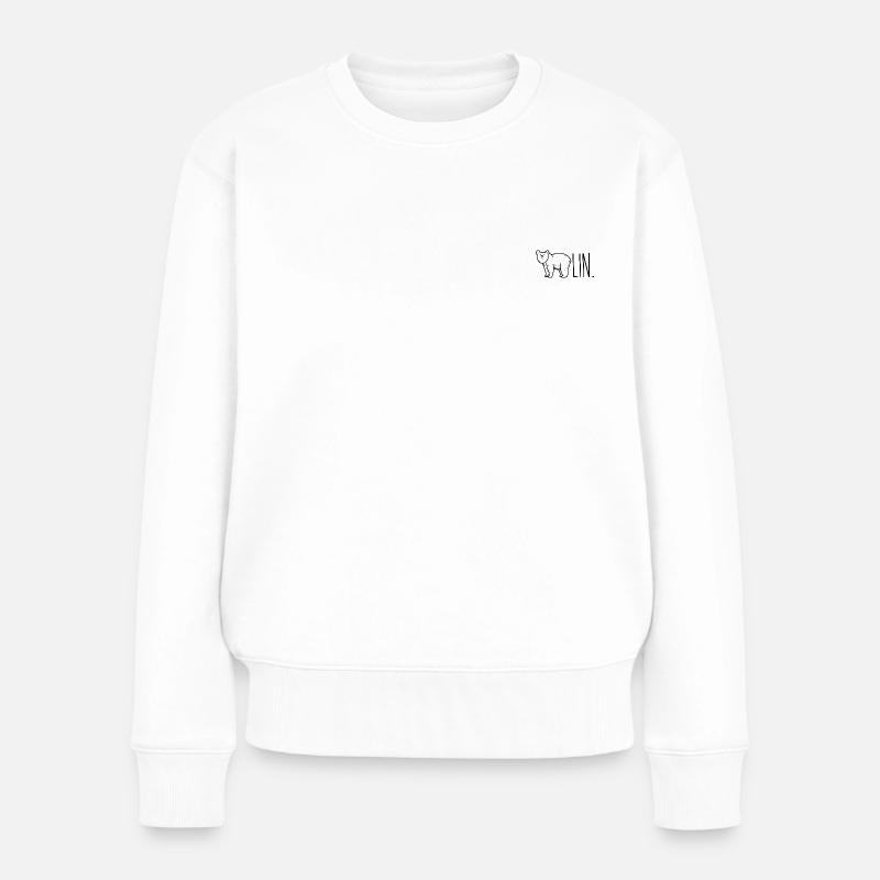 Berlin oder auch BÄRlin. - Frauen Premium Bio Pullover - Weiß