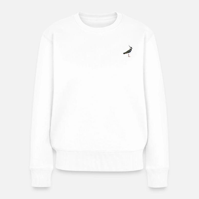 Kiebitz - Frauen Premium Bio Pullover - Weiß