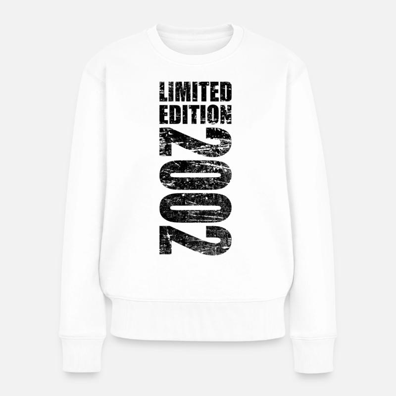 Limited Edition 2002 20. Geburtstag Geschenk - Frauen Premium Bio Pullover - Weiß