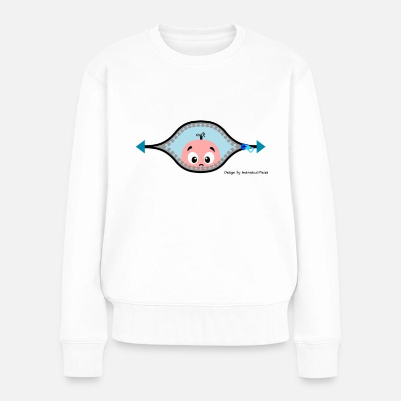 BabyBoy - Frauen Premium Bio Pullover - Weiß