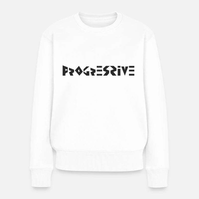 Progressive - Frauen Premium Bio Pullover - Weiß