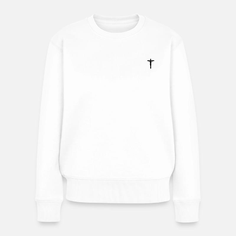 Je suis chrétien(ne) - Pull Premium bio Femme - blanc