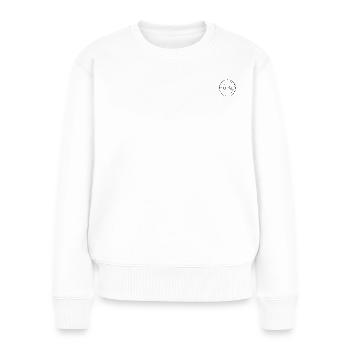 50 Rappen der 50 Cent von der Schweiz - Frauen Premium Bio Pullover - Weiß - Vorne - Julia (174cm)