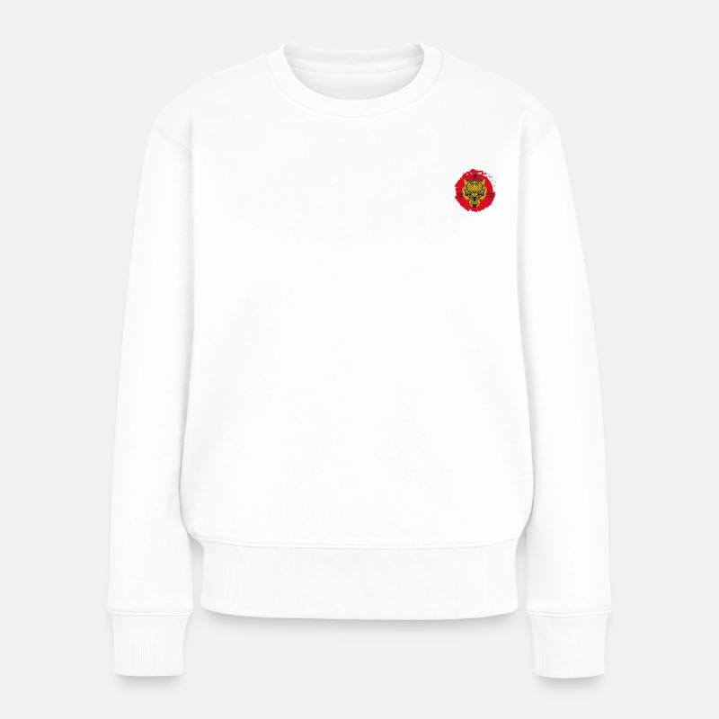 Tiger_Roar - Pull Premium bio Femme - blanc