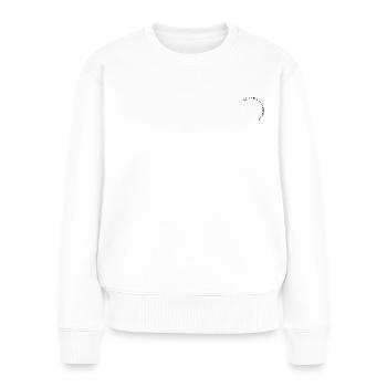 what goes around comes around - Frauen Premium Bio Pullover - Weiß - Vorne - Julia (174cm)