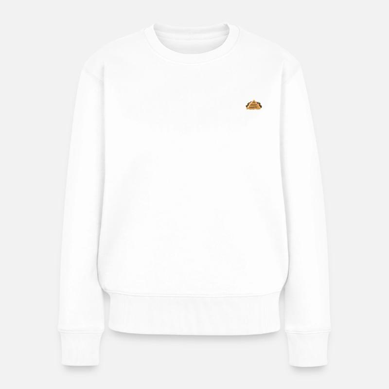 Döner klein - Frauen Premium Bio Pullover - Weiß