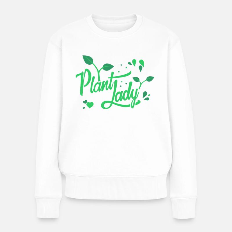 dame plante - Pull Premium bio Femme - blanc