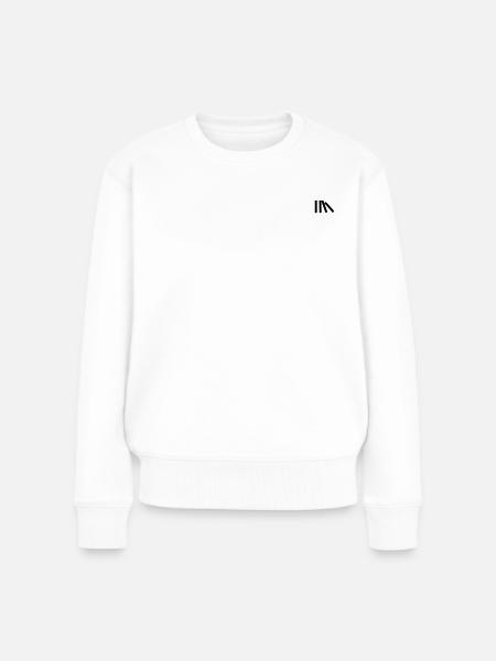 Minimalistic Stripes Black - Frauen Premium Bio Pullover - Weiß