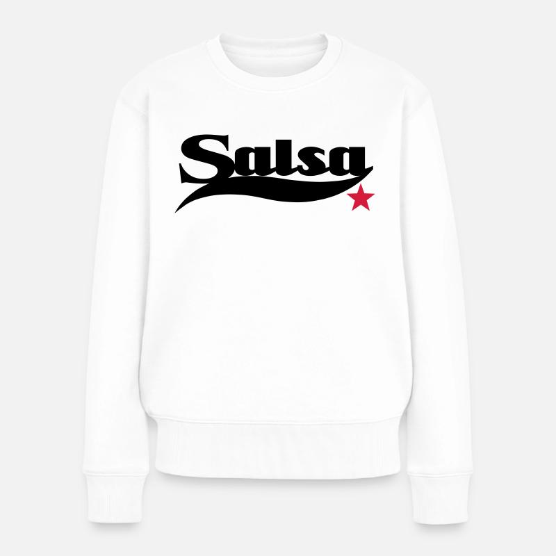Salsa - Salsa Dance Shirt - Frauen Premium Bio Pullover - Weiß