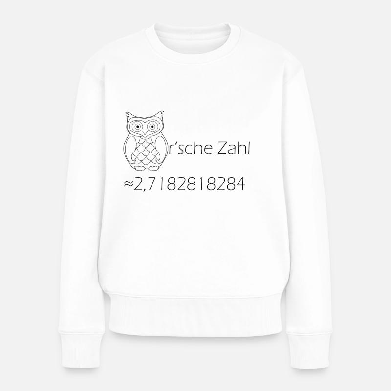Euler'sche Zahl - Frauen Premium Bio Pullover - Weiß