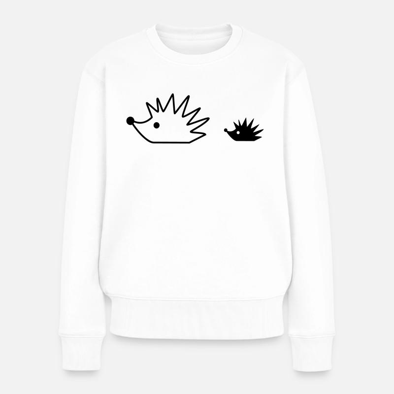 igel - Frauen Premium Bio Pullover - Weiß