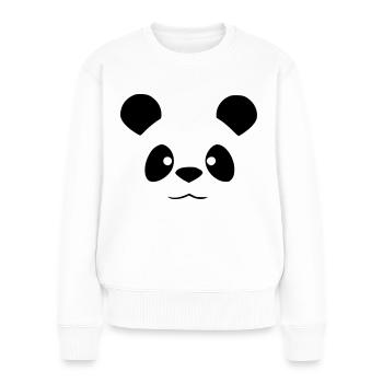 Cute panda - funny animal design - Women's Premium Organic Jumper - white - Front - Julia (174cm)