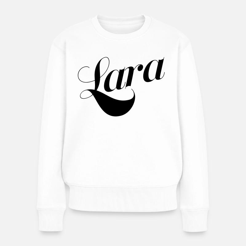 Lara - Frauen Premium Bio Pullover - Weiß