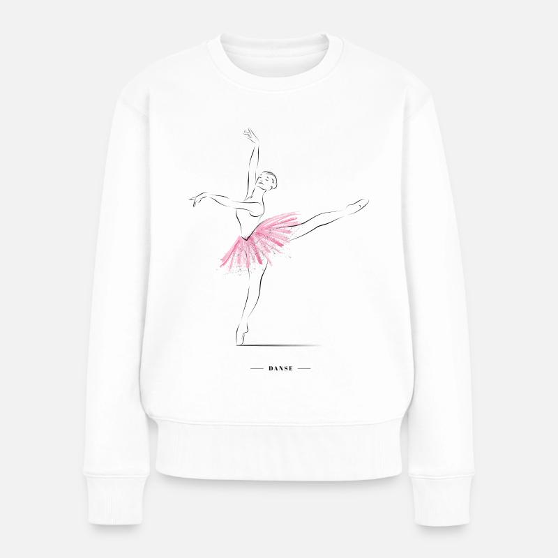 danseuse de ballet - Pull Premium bio Femme - blanc