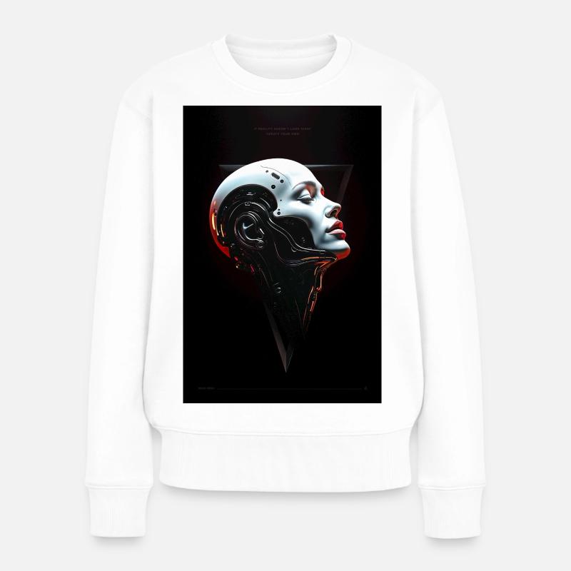 MAD-MND : La réalité échoue - Pull Premium bio Femme - blanc