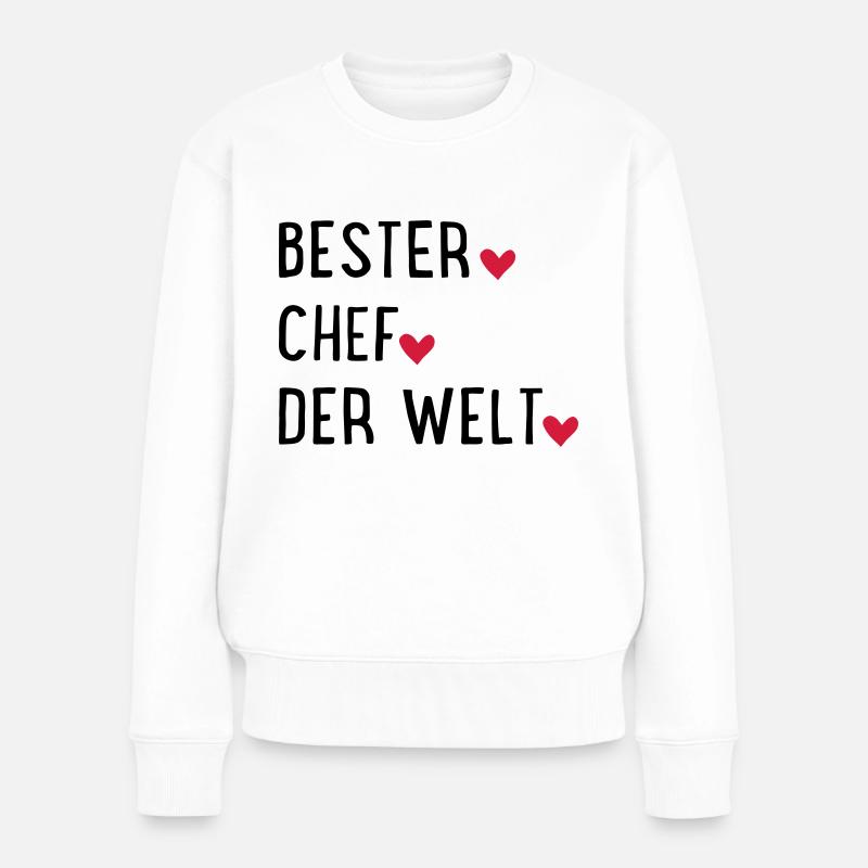 Bester Chef - Frauen Premium Bio Pullover - Weiß