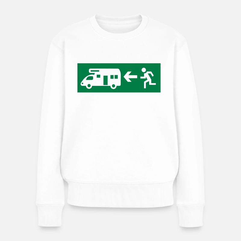 Camping-car - Pull Premium bio Femme - blanc