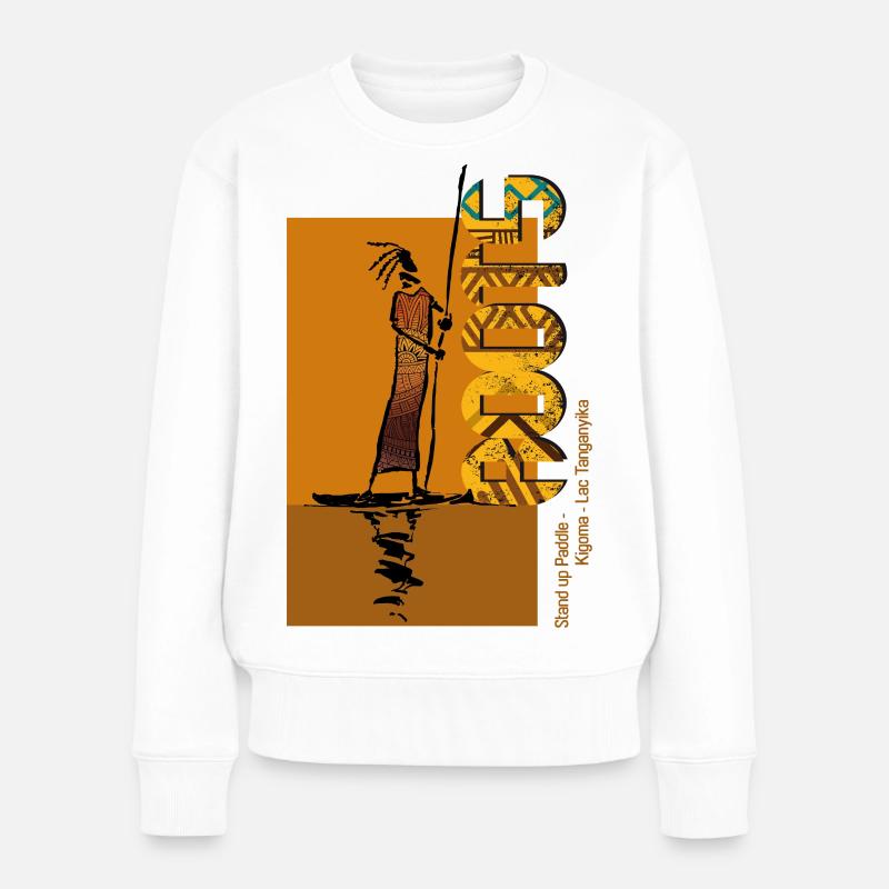 Stand up paddle Roots - Pull Premium bio Femme - blanc