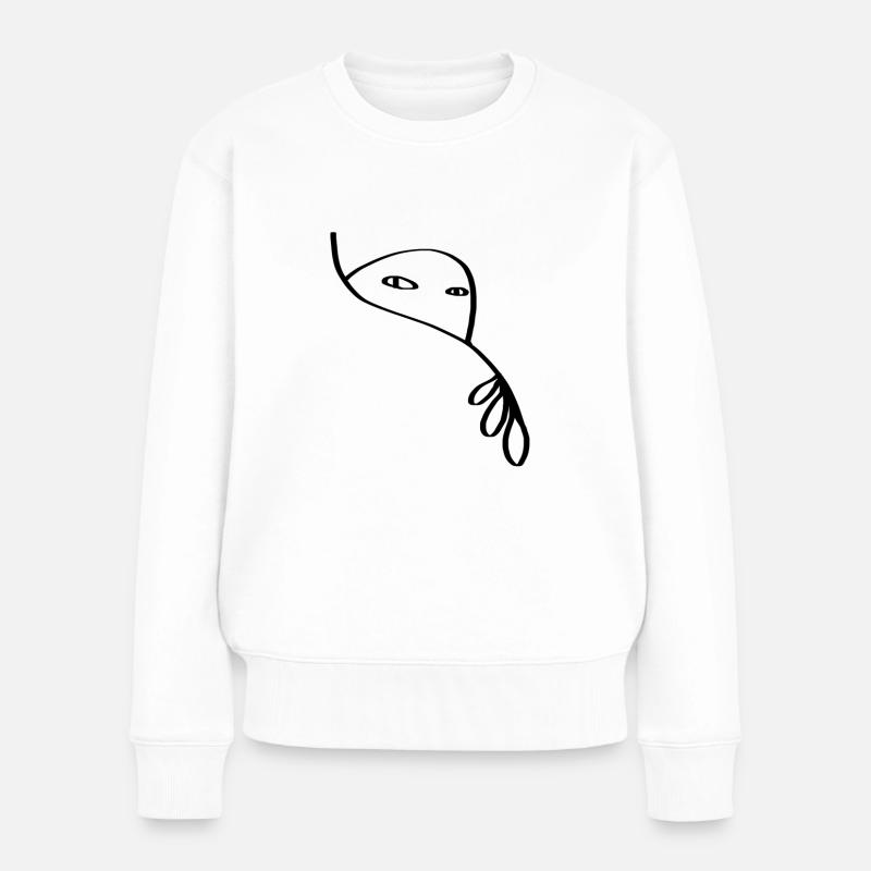 Callo - Frauen Premium Bio Pullover - Weiß