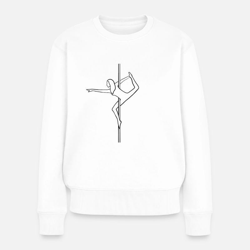 Pole Dance Pole Tanzen Polefitness Poledancer - Frauen Premium Bio Pullover - Weiß