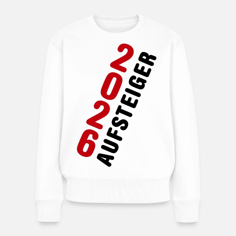 Aufsteiger 2026 Aufstieg - Frauen Premium Bio Pullover - Weiß