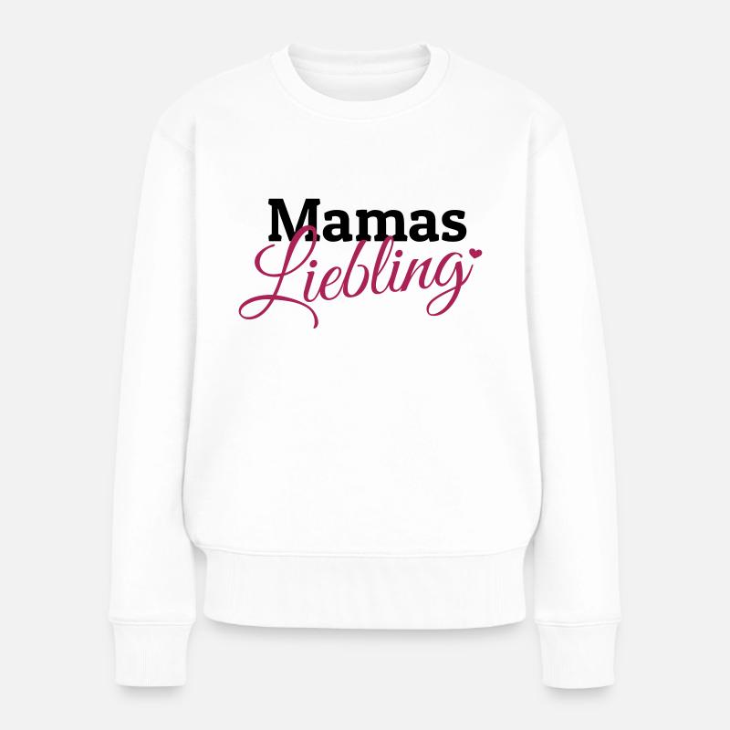 Mamas Liebling - Frauen Premium Bio Pullover - Weiß