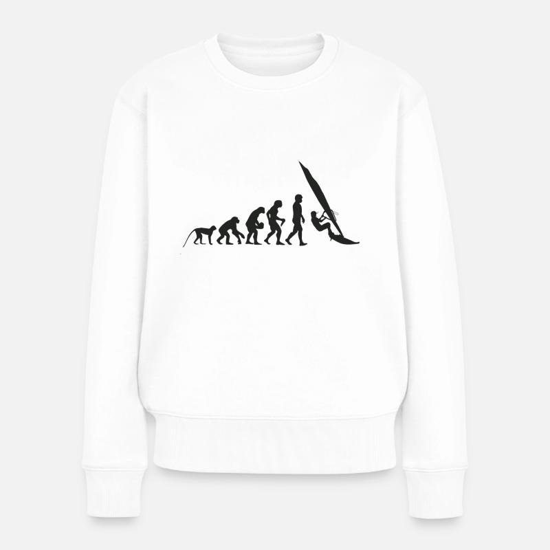 Evolution Windsurfing - Frauen Premium Bio Pullover - Weiß