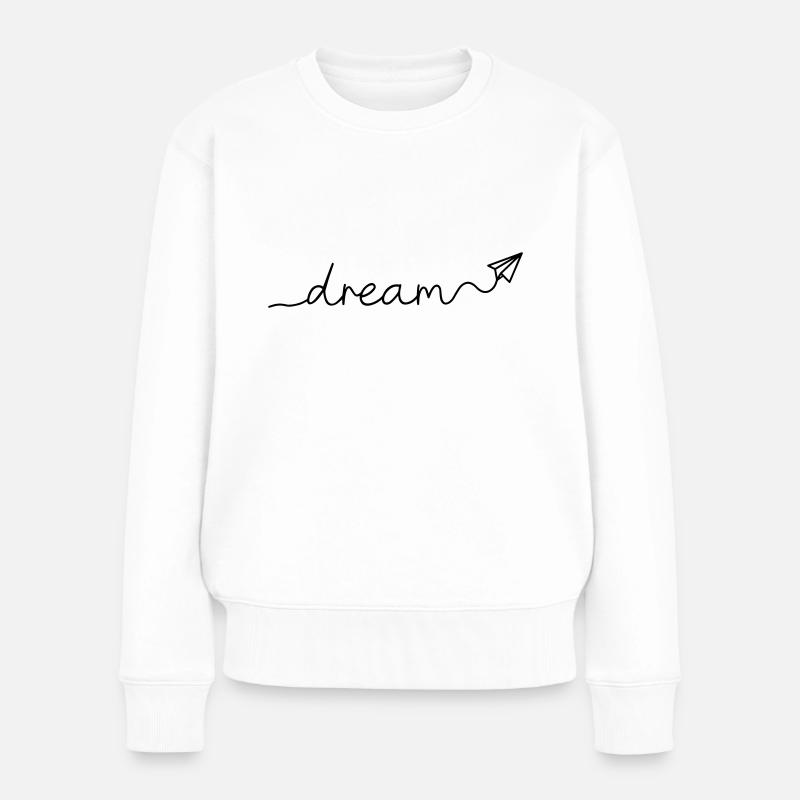 TRAUM - Frauen Premium Bio Pullover - Weiß
