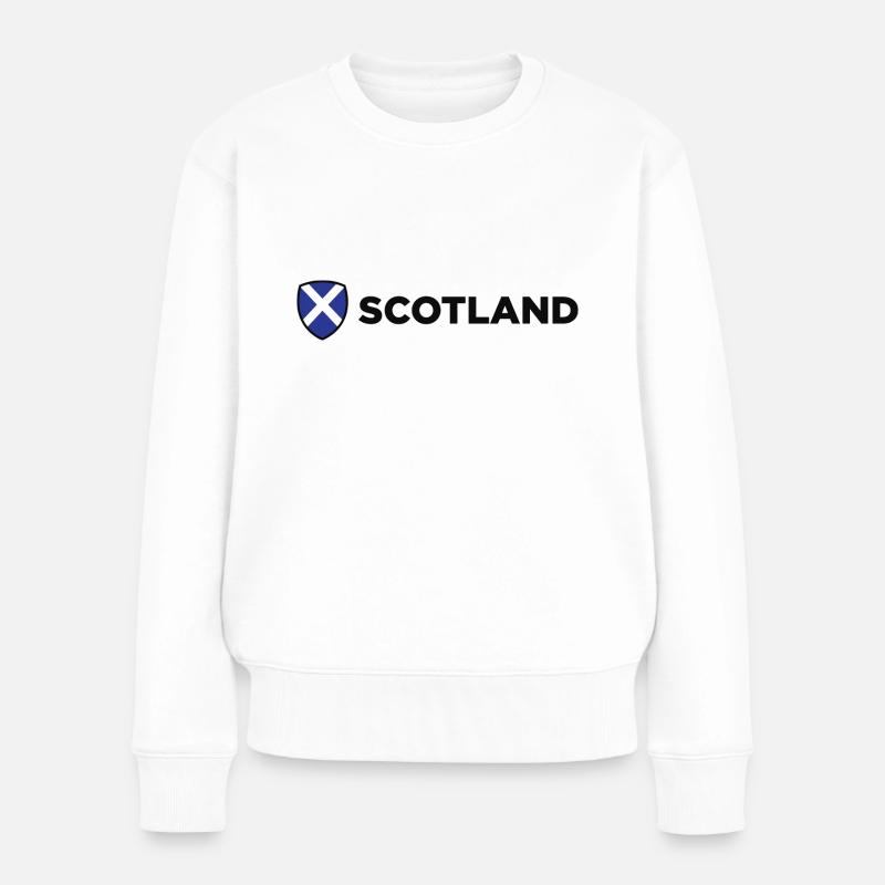 Drapeau national d'Ecosse - Pull Premium bio Femme - blanc