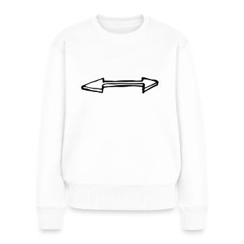 arrow - Women's Premium Organic Jumper - white - Front - Julia (174cm)