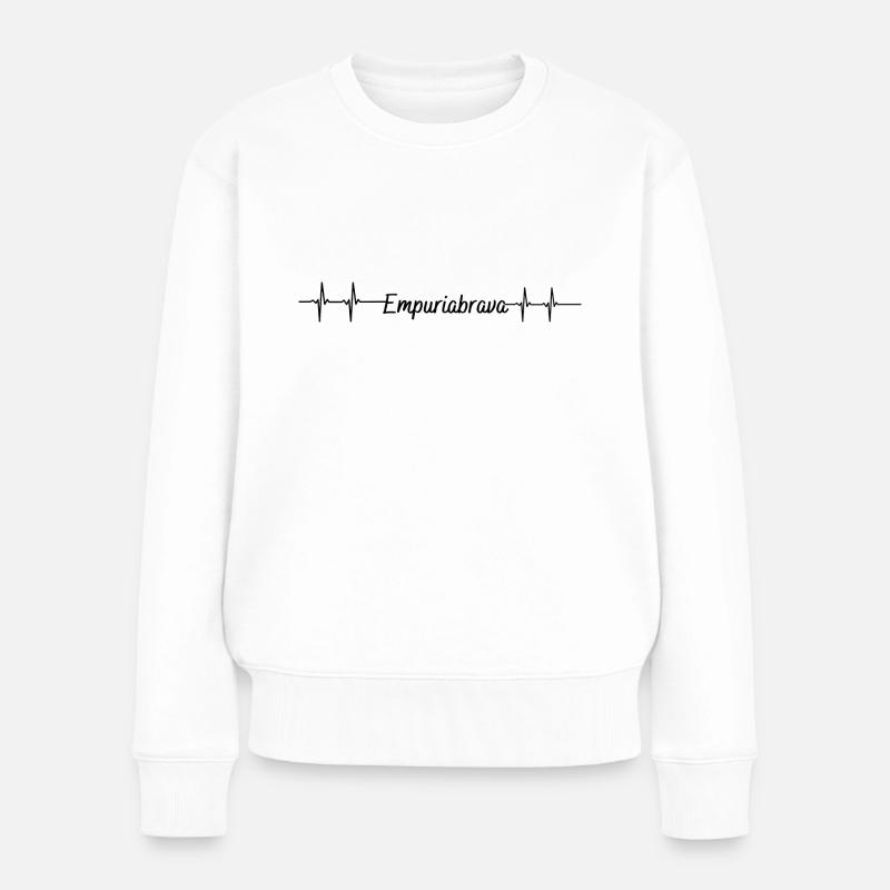 Puls Empuriabrava - Frauen Premium Bio Pullover - Weiß