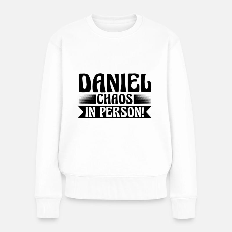 Prénom Daniel - Pull Premium bio Femme - blanc