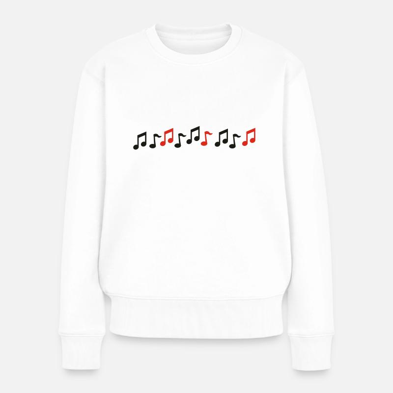 Noten - Frauen Premium Bio Pullover - Weiß