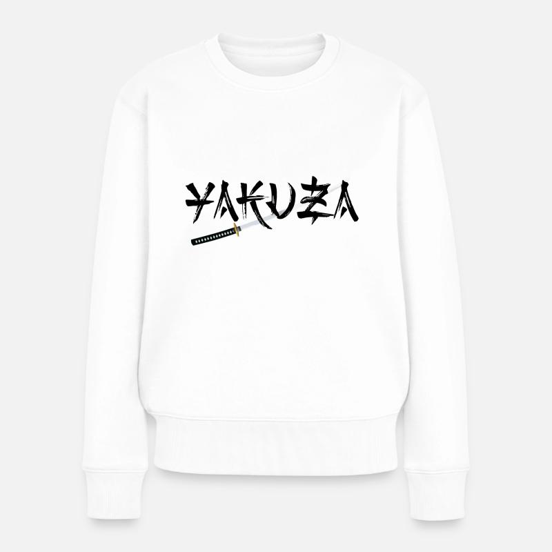Yakuza Design - Frauen Premium Bio Pullover - Weiß