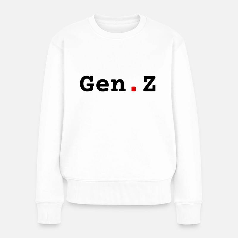 Gen. Z - Pull Premium bio Femme - blanc