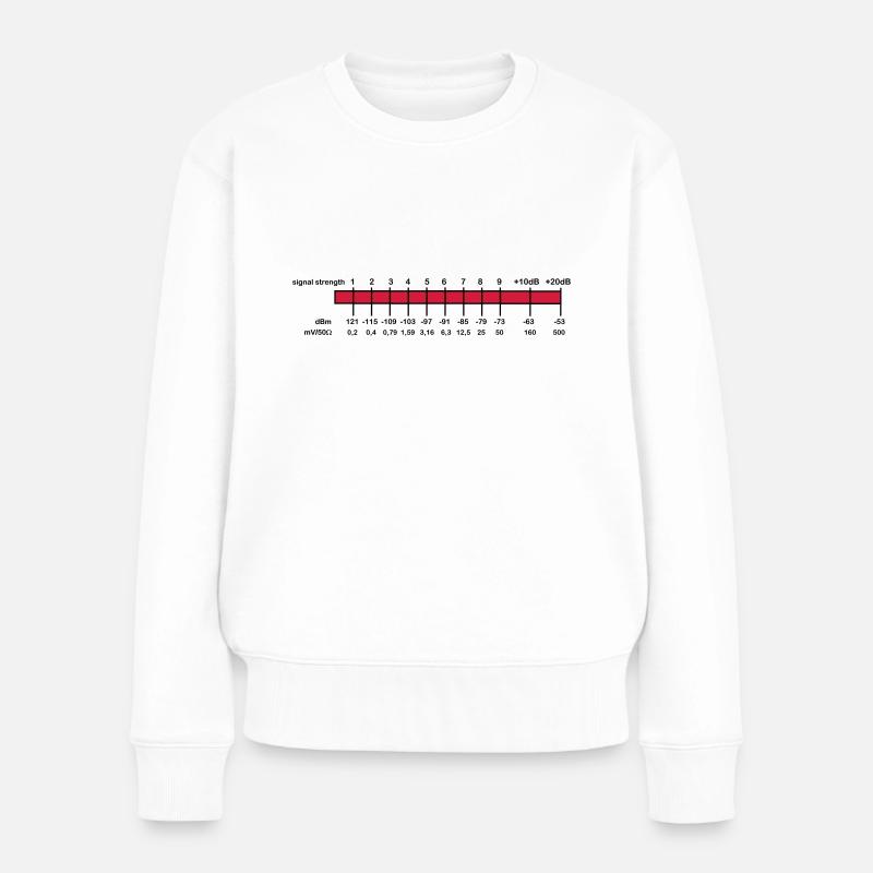 S-Meter - Frauen Premium Bio Pullover - Weiß