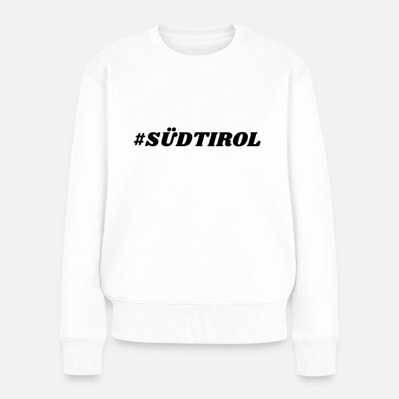 Südtirol - Frauen Premium Bio Pullover - Weiß