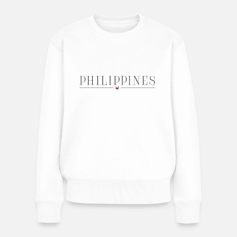 Ich liebe Philippinen - Frauen Premium Bio Pullover - Weiß