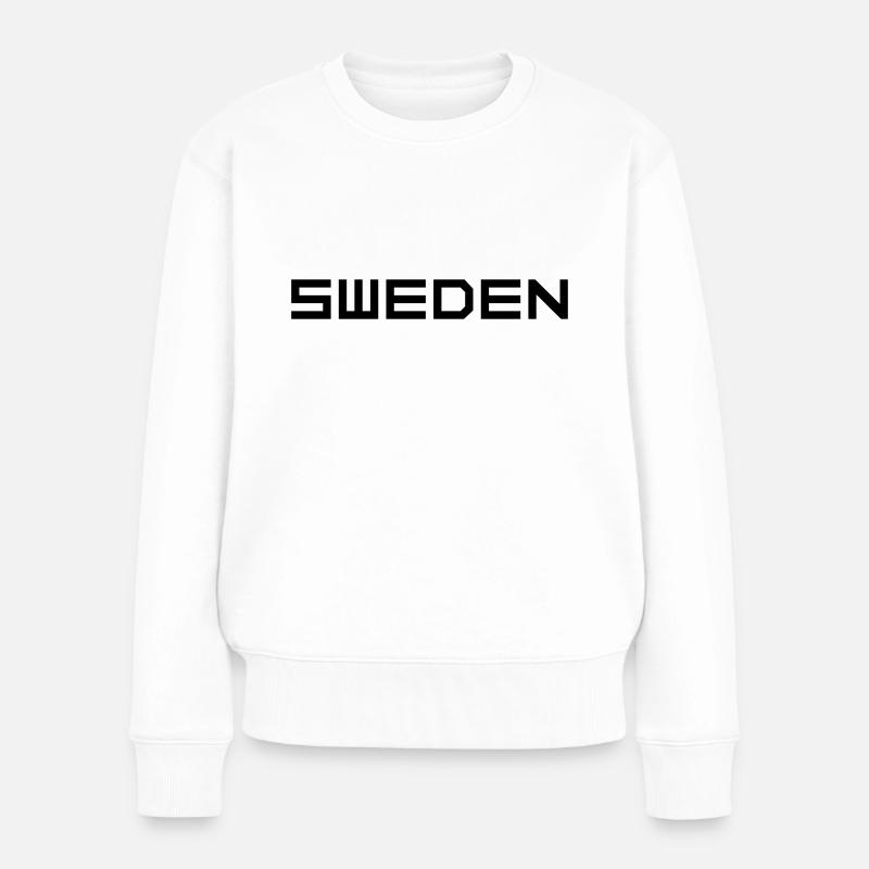 Schweden - Frauen Premium Bio Pullover - Weiß