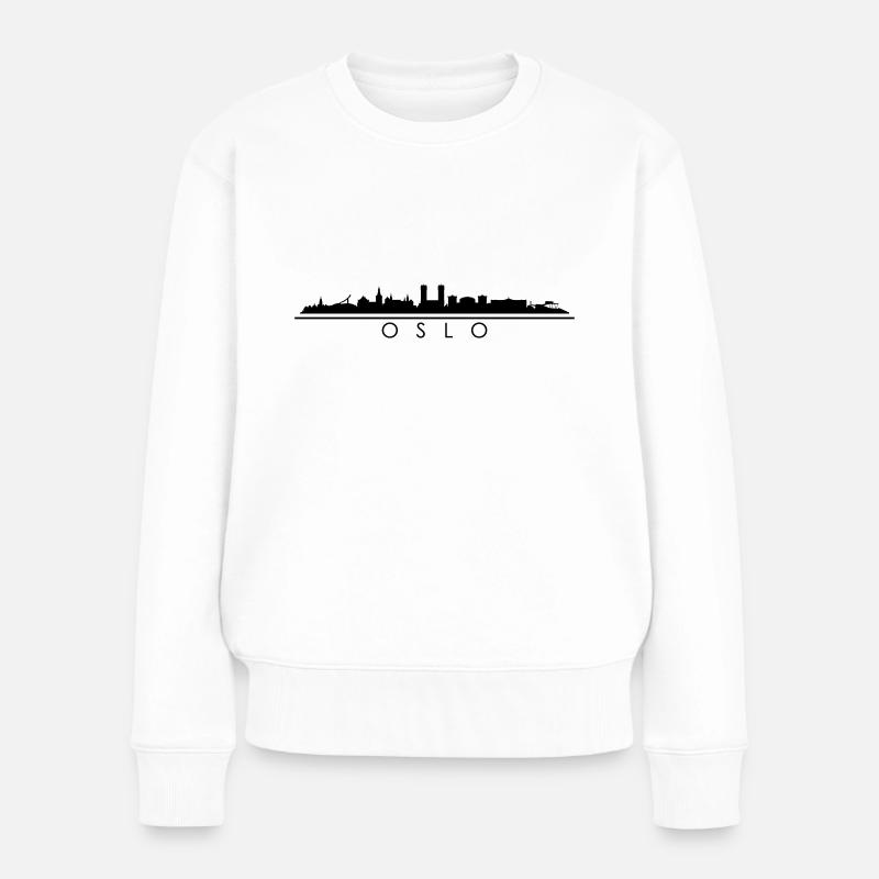 Skyline - Oslo - Frauen Premium Bio Pullover - Weiß